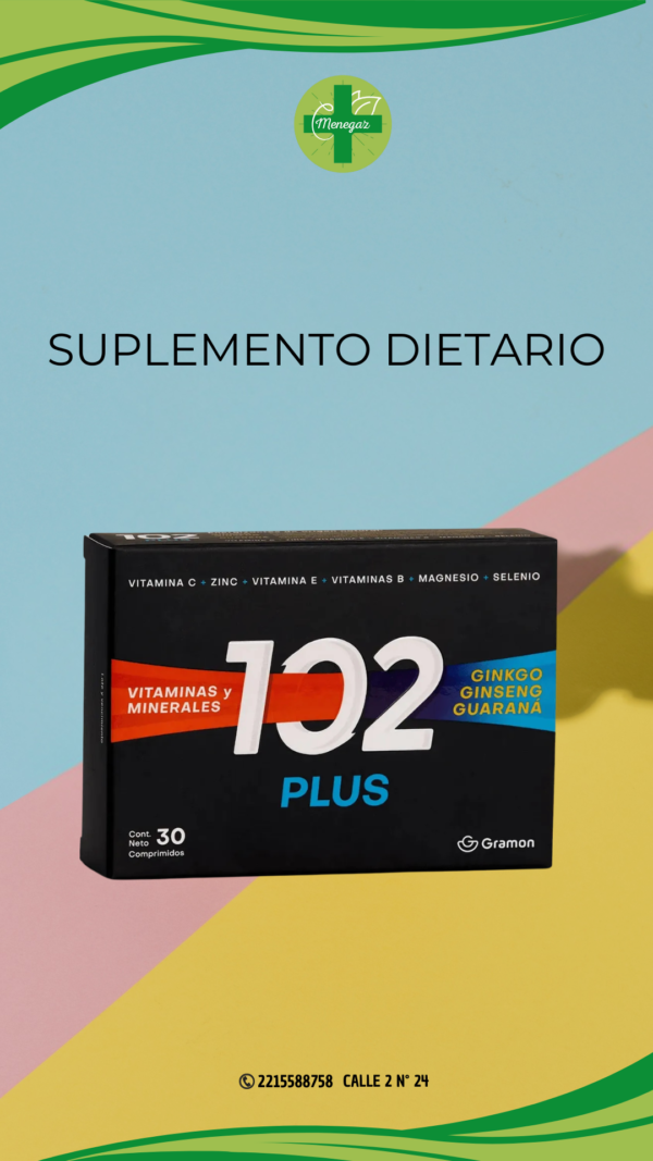 102 Plus x30 comprimidos.